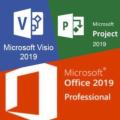 CRAZY COMBO Office 2019 + Project 2019 + Visio 2019 - Genuine Lifetime License