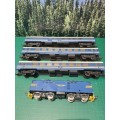 LIMA Blue Train Set (5E Locomotive with 3 coaches) BOXED