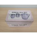 Tea Set Stainless Steel 3 Piece