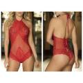 Red Sexy Teddy Lingerie: Size M|L