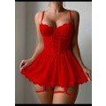 Red  Lingerie: XL