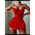 Red  Lingerie: XL