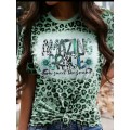 Stunning printed Top:  Med