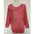 Lovely Coral Bat Wing Top from Ginger Mary