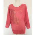 Lovely Coral Bat Wing Top from Ginger Mary