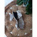 Beige Leather Wedge Sandals from Woolworths