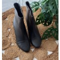 Beautiful Black Wedge Ankle Boots from AWOL