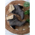 Stunning Grey Lace-Up Boots from Gino Paoli