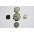 5 NEW ZEALAND COINS FOR SALE