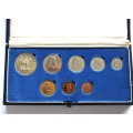 1976 SA MINT PROOF SET - 1 RAND TO 1/2 CENT - 8 COINS - MINTAGE 7,000 - HIGHLY COLLECTABLE