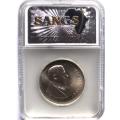 1967 PROTEA SILVER ONE RAND - MS64 GRADED - VERY SCARCE - ENGLISH