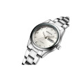 Women Quartz Casual Understated Face Stainless Steel Wristwatch