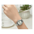 Women Quartz Casual Understated Face Stainless Steel Wristwatch