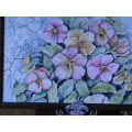 INCREDIBLY BEAUTIGUL FRAMED FLOWER PAINTING. MARVELOUS PIECE!