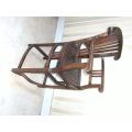 AWESOME VINTAGE WOODEN ARM CHAIR/ BAR STOOL. BEAUTIFUL & STURDY PIECE!