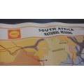 FANTASTIC VINTAGE SHELL EDUCATIONAL MAP - NO 1 OF SOUTH AFRICA NATURAL REGIONS ISSUED BY SHELL SA!