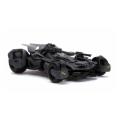 AUTHENTIC DC COMICS Justice League Batmobile Die-cast Vehicle and Metal Batman Mini Figure SCALE1:32