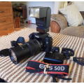 Canon 50D, Body is in perfect working order, lens works but only at lowest f stop.