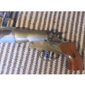 Old line throwing/flair gun, still seems to opperated, untested have no cartridges, has markings,