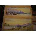 2 original paintings by H Anderson, photos show exact items on sale, one bid for both.