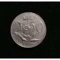 1966 South African 50c coin