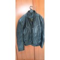 5XL PANTHER PADDED LEATHER BIKERS JACKET (UNUSED)