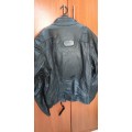 5XL PANTHER PADDED LEATHER BIKERS JACKET (UNUSED)