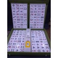 VINTAGE 146 TILES MAH JONG SET WITH 3 DICES AND YELLOW DICE