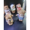 SET OF 5 BARELY BEARS COLLECTION