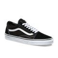 Vans Old Skool Canvas & Suede Skate Shoes/Sneakers (Black)