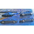 DIE CAST METAL - 4 Piece POLICE PATROL - Great Christmas Gift Idea !