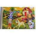 WOODEN PUZZLE - The Farm- In frame, bright, colourful and educational - Great Stocking Filler !