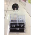 Cosmetic organizer with mirror