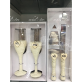 Wedding Wine/champagne glass set & Cake knife set