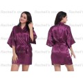 Satin gown Satin Robe silk sleeping gown robe#Local stock#