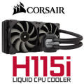 CORSAIR HYDRO SERIES H115i ** PERFORMANCE LIQUID CPU COOLING  ** GOOD CONDITION ** WARRANTY **