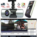 HD Dash-Cam Dual Camera Front+InCab Driving Recorder Car DVR GPS Logger G-Sensor