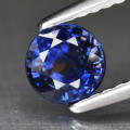 Natural Blue & Yellow color sapphire,  0.90 Ct, SI round cut, 5.2 mm