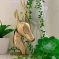 29cm Antelope / Gazelle Busts, Sculpture, Décor, Art, Solid Brass, Solid Mid-Century Modern c1960`s