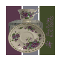 Trio Flower of the month series by Royal Albert, The Flower of February 3 piece