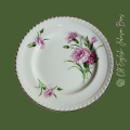 Pink Carnation 17.7 cm Bread and Butter Plate, Johnson Bros, Old English , C1942