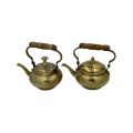 Beautiful Little Brass Antique Tea Pots