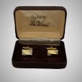 Retro Gold Plated Cufflinks In their Original Box Styled by Da Vinci