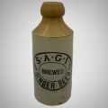 Antique S.A.G.I Ginger Beer Bottle - Boer War Memorabilia Collectible- Hope