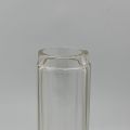 Elegant 17cm Crystal Vanity Dressing Table Jar with Silver Metal Lid