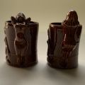 Vintage Treacle Glazed Nude Lady Mugs Set (1960-1969) - 2 Pieces