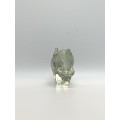 Ngwenya Glass Warthog Ornament: Small Glass Collectible from Swaziland