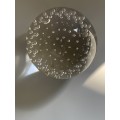 Translucent Glass Bubble Ball Sphere: Decorative Collectible with Controlled Air Bubbles