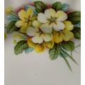 Elegant 16cm Royal Albert Bone China Rimmed Side Plate: Yellow Flowers and Gold Trim