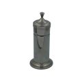 Vintage Pull-Up Toothpick Holder - Silver Plated Metal Cylinder Shape